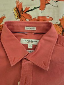 U.S. Polo Assn. Salmon Button Down