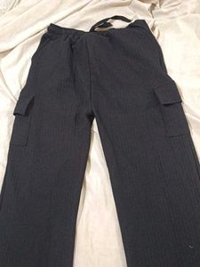 Black Wide Leg Cargo Pants
