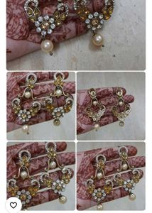 2 Pair Earings And A Neckpiece With Earing