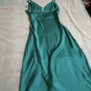 vintage sea green slip