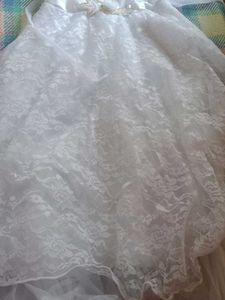 Girl's White Lace Dress