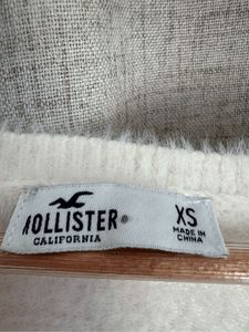 Hollister Coquette Fuzzy Sweater Cardigan Bow XS