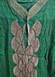 Green Embroidered Kurti