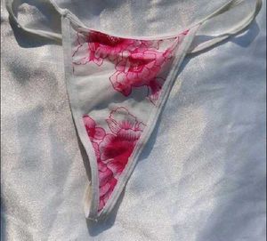 Floral Print Thong