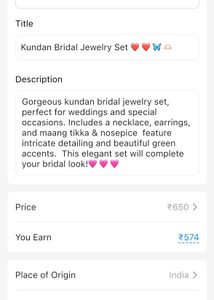 Kundan Bridal Jewelry Set ❤️❤️🦋🫶🏻
