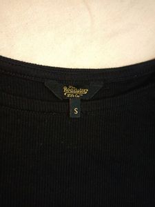 Roadster Women&#39;s Korean Black Crop Top