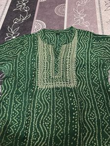 Daily wear Green Kurta