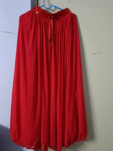 Red Skirt Festive Wear