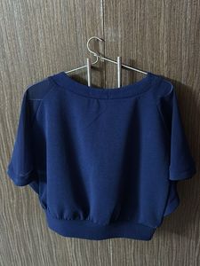 Navy Blue Poco Top - Flowy Fit