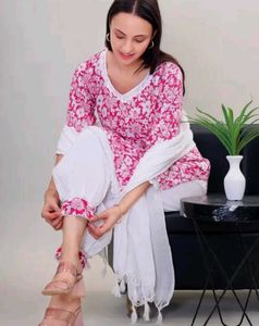 Floral Print Kurta Set