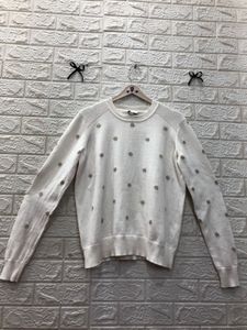 Elegant Polka Dot Knit Sweater