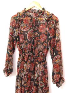 Paisley Print Midi Dress