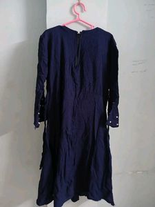 Kids Mirrorwork  Kurta Set With Pearl Work.