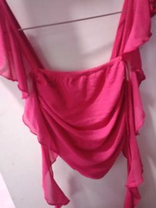 Pink Ruffle Top