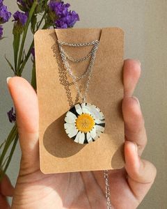 Real Flower Pendant Necklace🌼