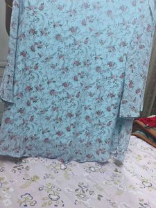 Floral Print Top with Pearl Detail