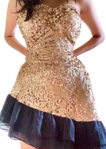 Gold Ruched Dress👸