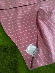 Unisex Pink Striped Shirt Size-s