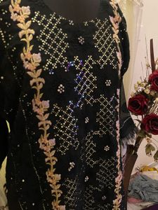 Elegant Black pakistani dress