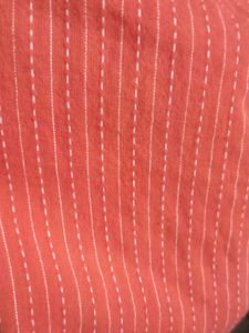 Embroidered Coral Kurti With Cotton Lining