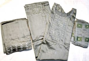 Embroidery Work Designer Kurta Pant And Dupatta