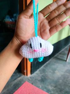 Cute Handmade crochet keychains 🐥🐷☁️🧋