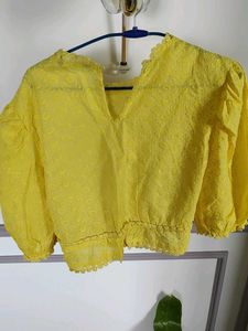 Yellow Crop Top