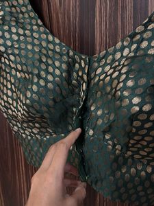 Green Silk Blouse