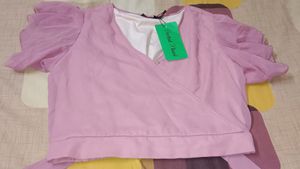 Crop Top Or Use With Blouse Totally New