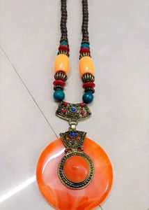 2 Combo Boho Beaded Necklace Set New Condition