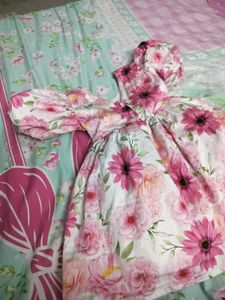 Floral Puff Sleeve Dress