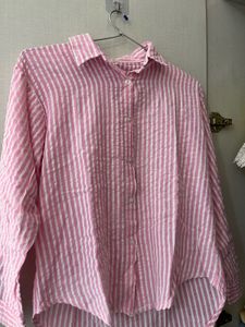 Pink Striped Button-Down