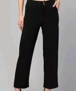 Women's Black Casual Trousers