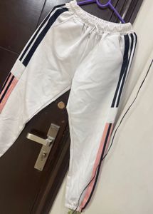 Stylish White Track Pants