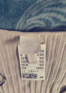 H&amp;M Ribbed Long Sleeve Top