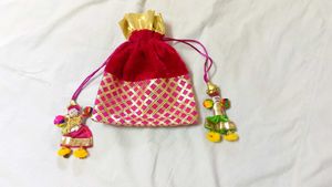 Festive Pink Pouch/ Potli