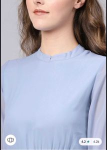 Sky Blue Flare Dress