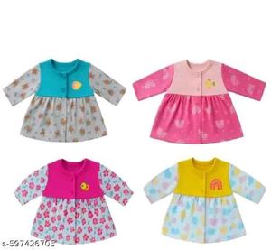 Cute Baby Girl Dresses (Set of 4)