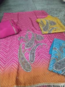 Leheriya Print Suit Material