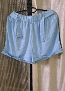 Blue Blazer With Half Shorts