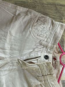 Betty Smith White Denim Shorts
