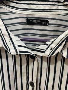 black and white stripe Shirt for her