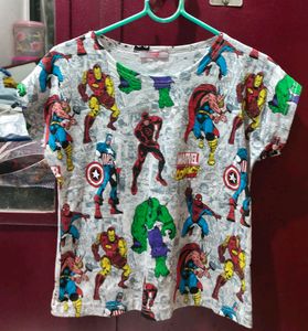 White Amazing Cartoon T