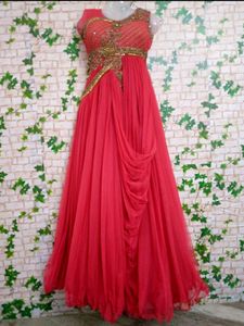 Princess Gown With 2 Dupatta So Heavy