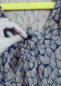 Brown Print Night Gown