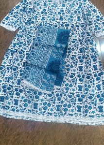 Women Pure Cotton Kurta Duppata Set