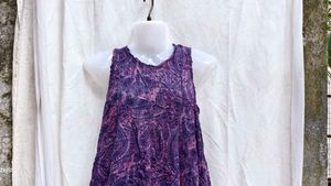 342011. Purple Sleeveless Dress