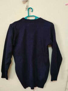 Navy V-Neck School Sweater