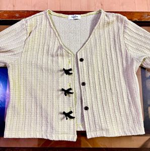 Vintage  Textured Cardigan