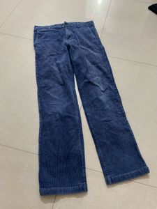 polo Ralph lauren Blue Corduroy Flared Pants